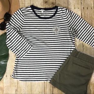 J. Crew stripped shirt